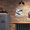 Dodge Viper Embossed Shaped Metal Wall Sign - 15.5" x 16.25"